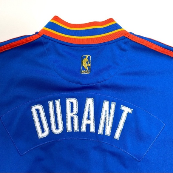 Adidas Rare Oklahoma City Thunder NBA Kevin Durant Zip up Sweat Track Jacket - Picture 6 of 9